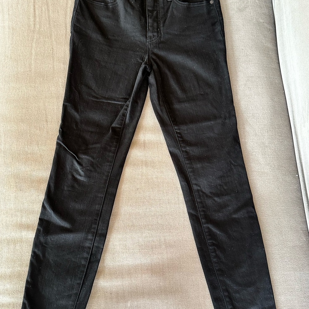 Madewell 9” High Rise Black Skinny Jeans size 27